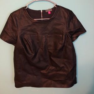 Vince Camuto Leather Top